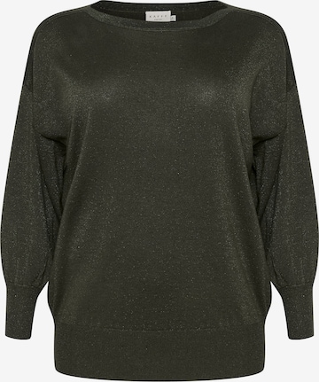 KAFFE CURVE - Pullover 'Regitta' em verde: frente