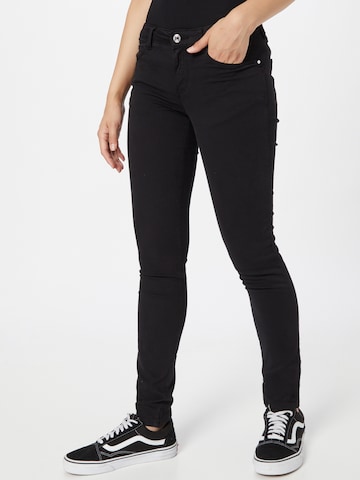 GUESS Slimfit Jeans in Zwart: voorkant