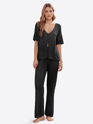 Imily Bela Tepláková súprava - Čierna: predná strana