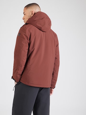 KILLTEC Outdoorová bunda 'Kow 90' - Hnedá: zadná strana