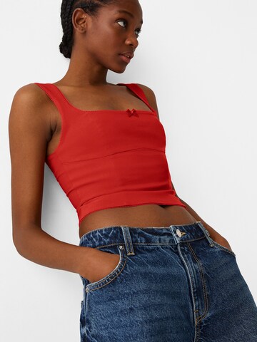 Bershka Top in Rood