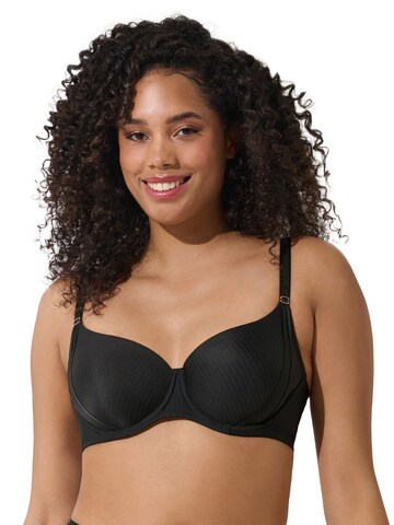 Lisca T-shirt Bra 'Laura' in Black