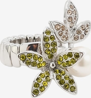 COLLEZIONE ALESSANDRO Ring 'Blütenzauber' in Green: front