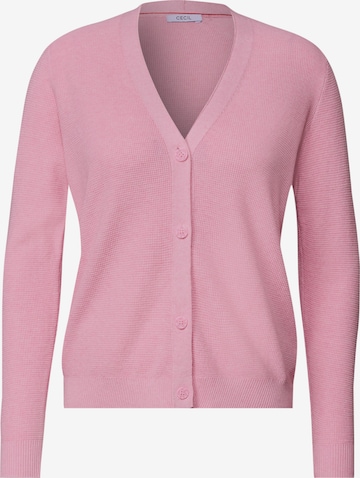 CECIL Knit Cardigan in Pink: front