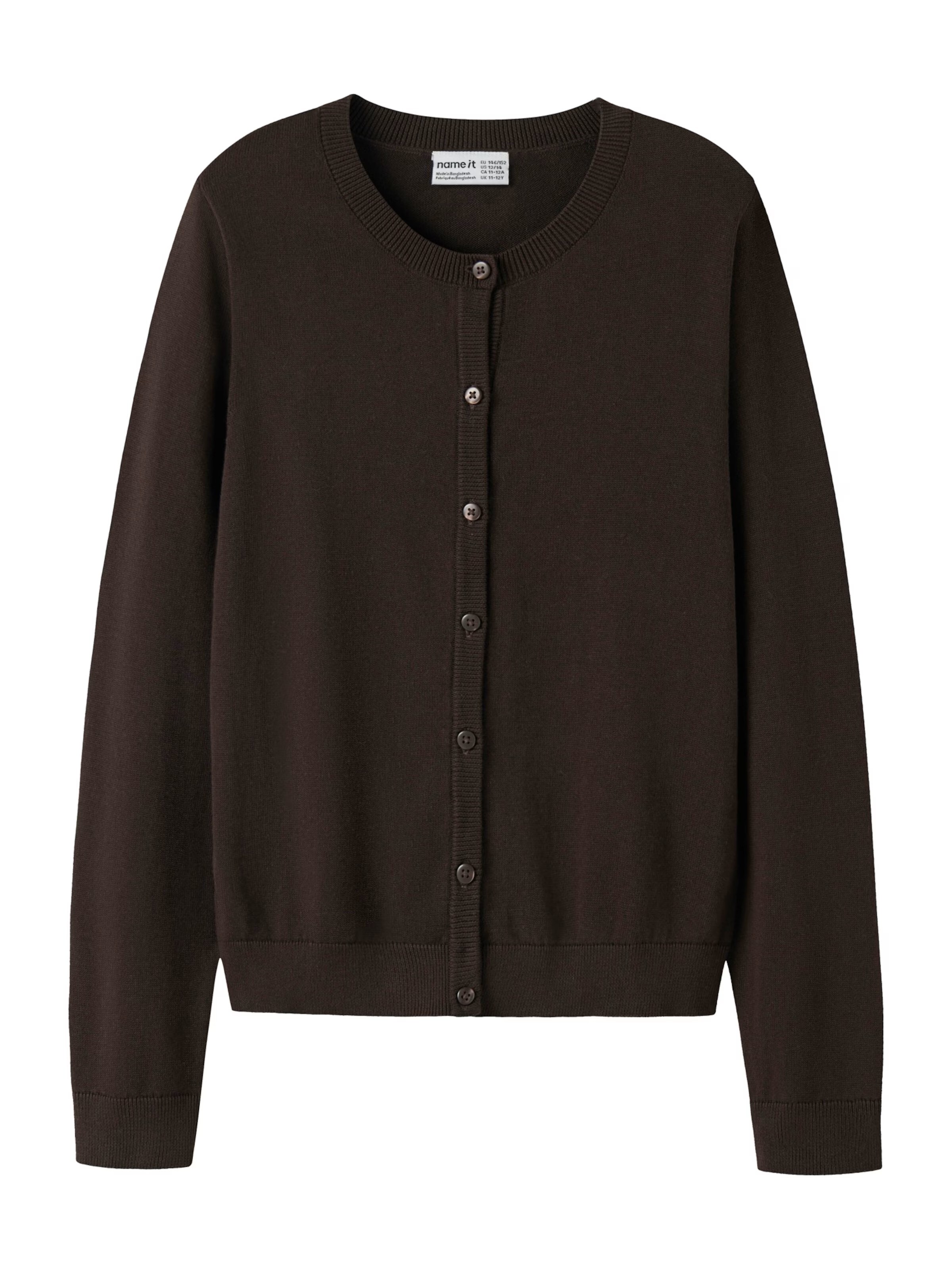 NAME IT Knit Cardigan 'NKFVALANE' in Brown: front