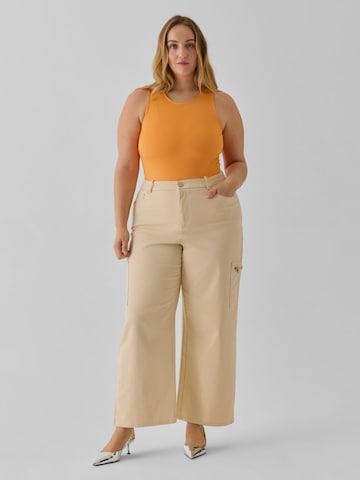 VERO MODA Boot cut Cargo Pants 'Joann' in Beige