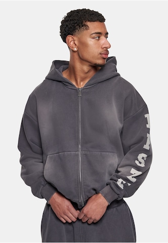 Dropsize Sweatjacke in Grau: Vorderseite