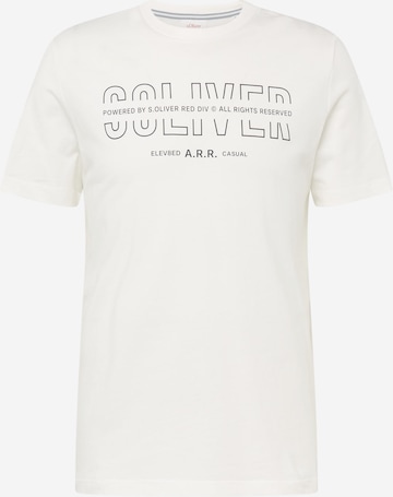 T-Shirt s.Oliver en blanc : devant