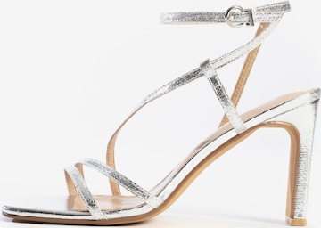 Celena Strap Sandals 'Cai' in Silver: front