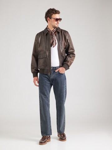 LEVI'S ® Átmeneti dzseki 'Clayton Leather Aviator Jacket' - barna