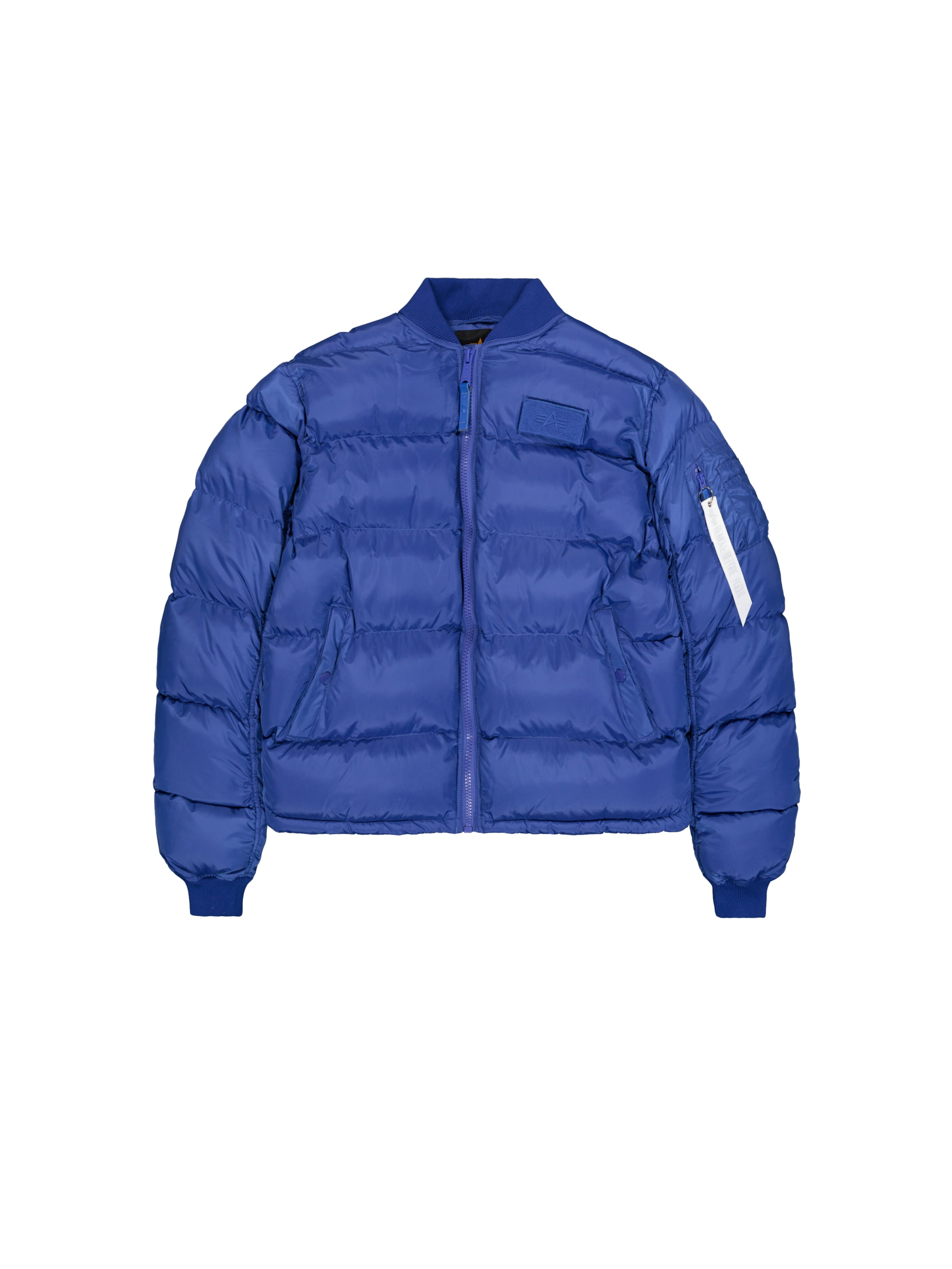 ALPHA INDUSTRIES Winter Jacket 'Ma-1' in Blue: front