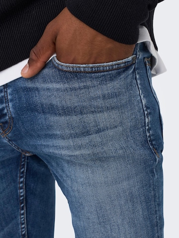 Only & Sons Skinny Jeans 'Warp' i blå