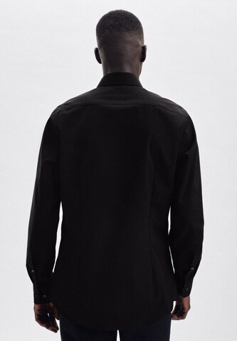 SEIDENSTICKER Regular Fit Hemd in Schwarz