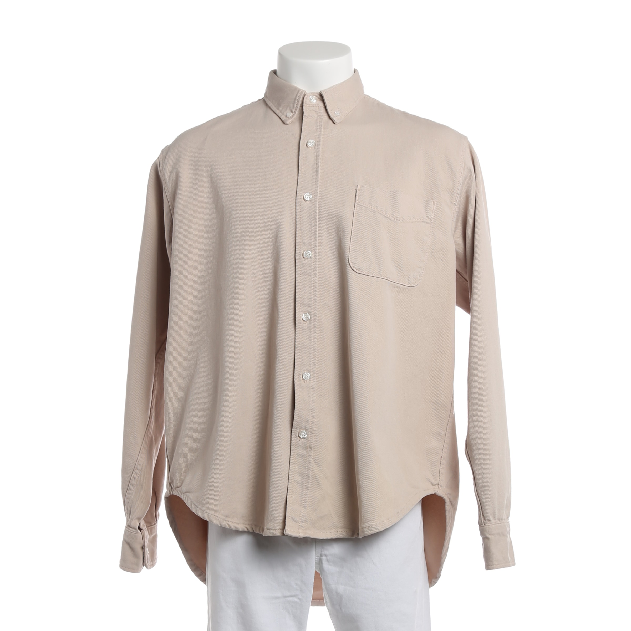 The Frankie Shop Button Up Shirt in XS in White: front