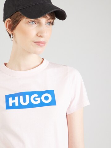 HUGO Футболка 'Classic' в Ярко-розовый