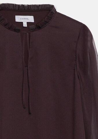COMMA Blouse in Lila: voorkant