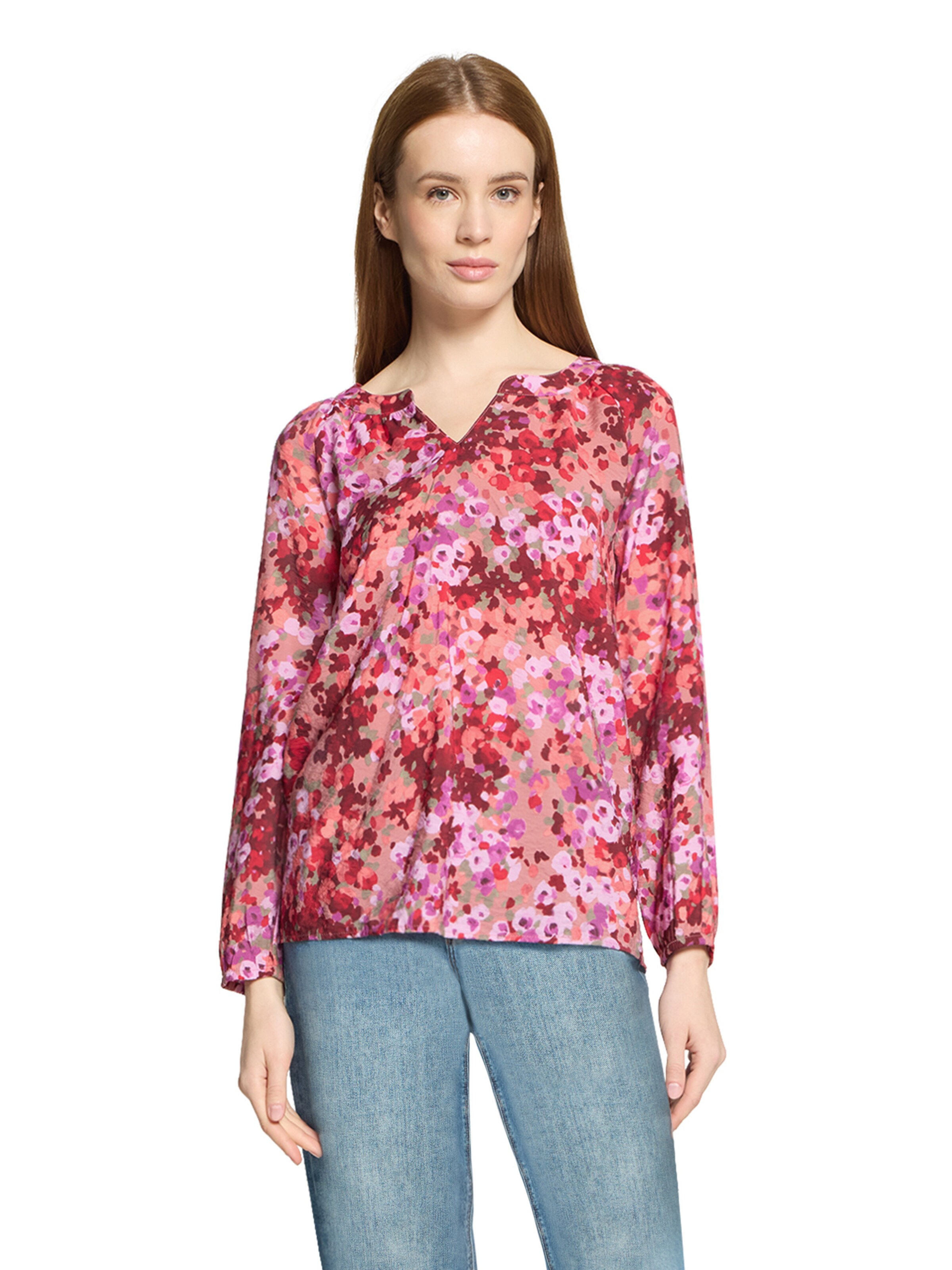 Cartoon Blouse in Purple: front