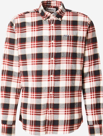 Barbour - Regular Fit Camisa 'Fallbay' em vermelho: frente