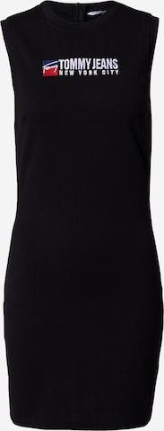 Tommy Jeans - Vestido en negro: frente