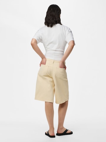 PIECES - Loosefit Vaquero 'PCGrace' en beige