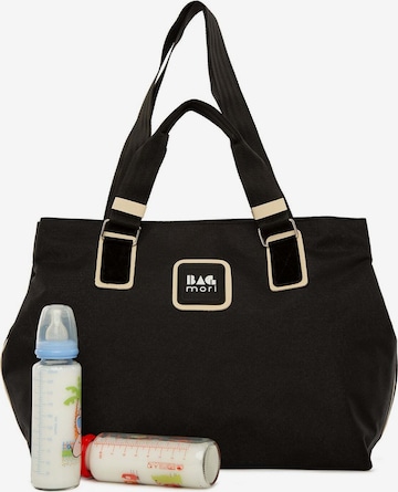 Bagmori Wickeltasche in Schwarz: Vorderseite