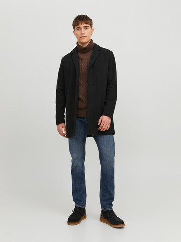 JACK & JONES Between-Seasons Coat 'ZAC' in Black