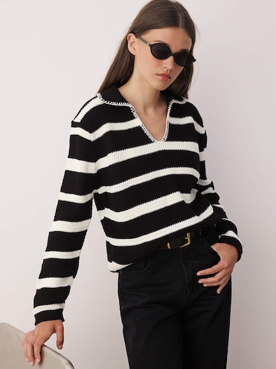 Trendyol Sweater in Black / White, Item view