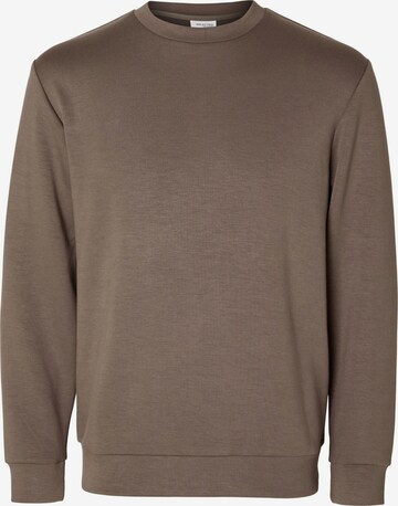 SELECTED HOMME Sweatshirt i brun: forside