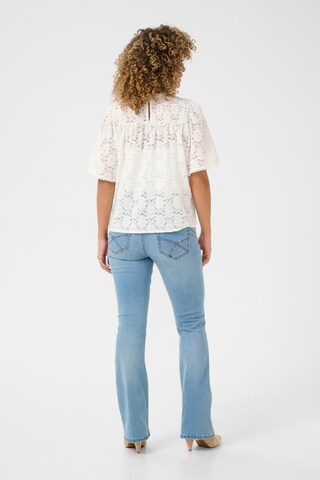 T-shirt 'CR Lika' Cream en blanc