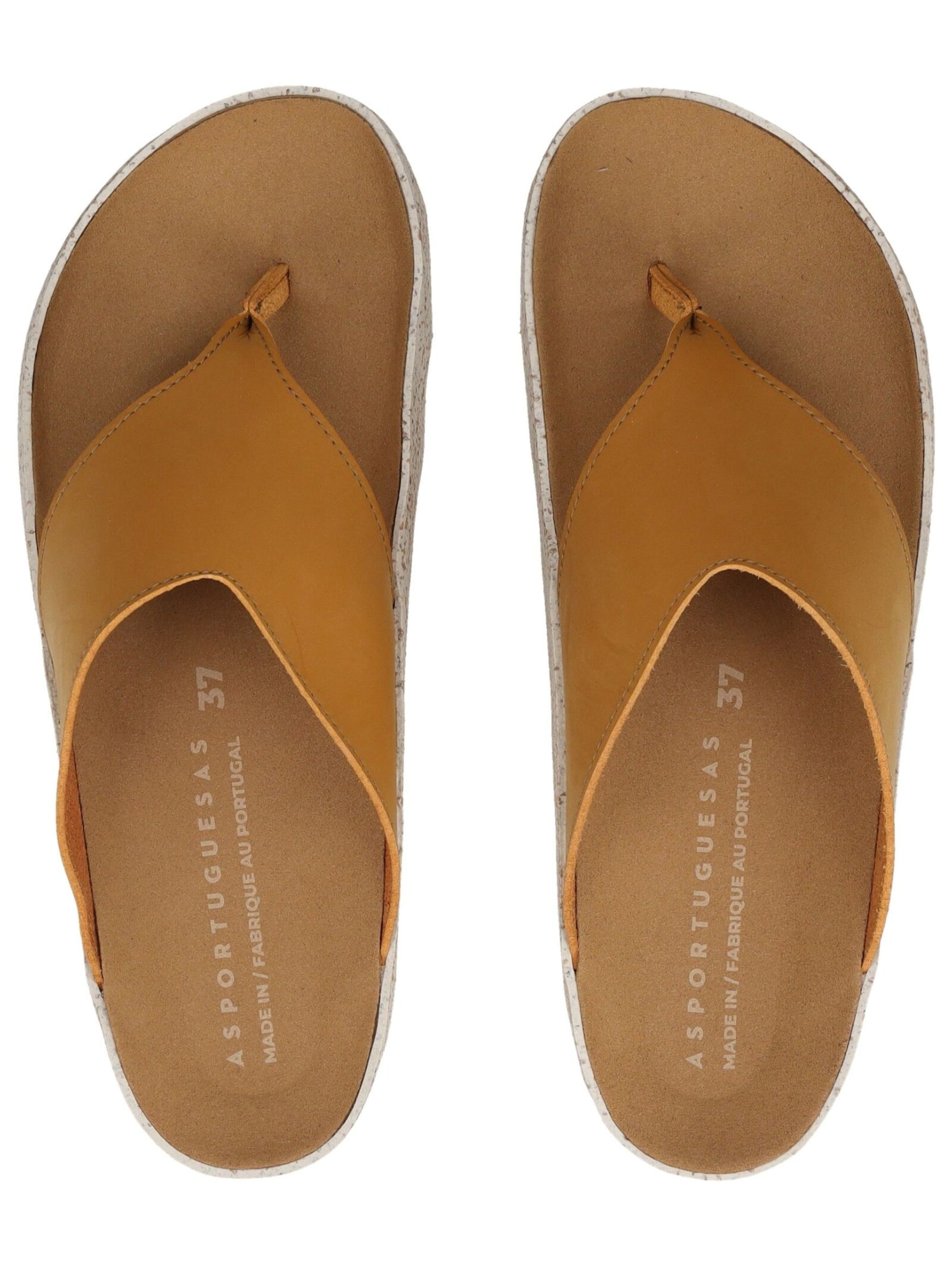 Asportuguesas Zehentrenner in Braun