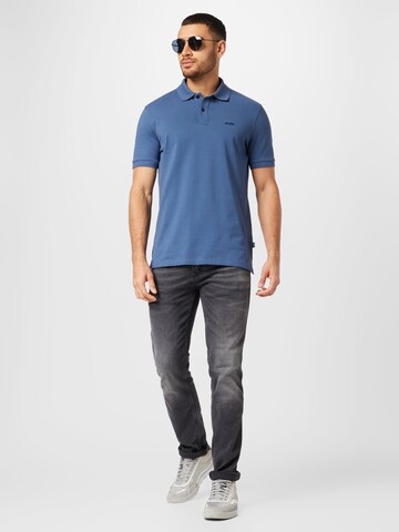 BOSS Black Poloshirt 'Pallas' in Blau