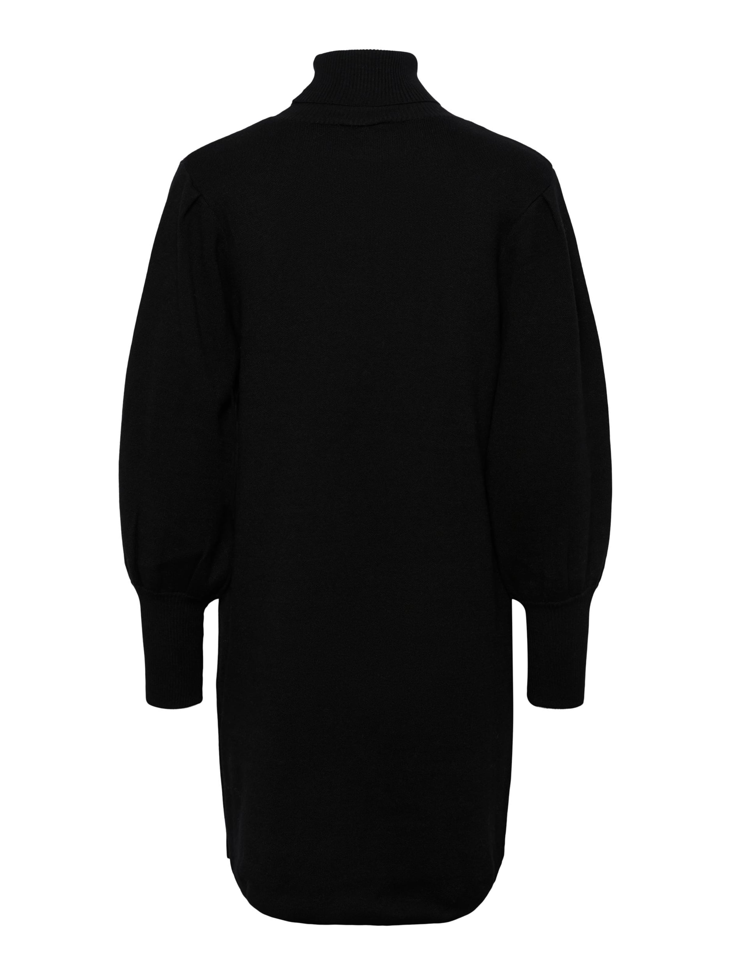 YAS Stickad klänning 'YASFONNY' i svart