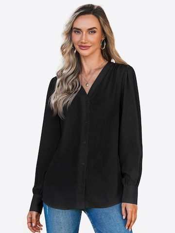 Camicia da donna di Imily Bela in nero: frontale