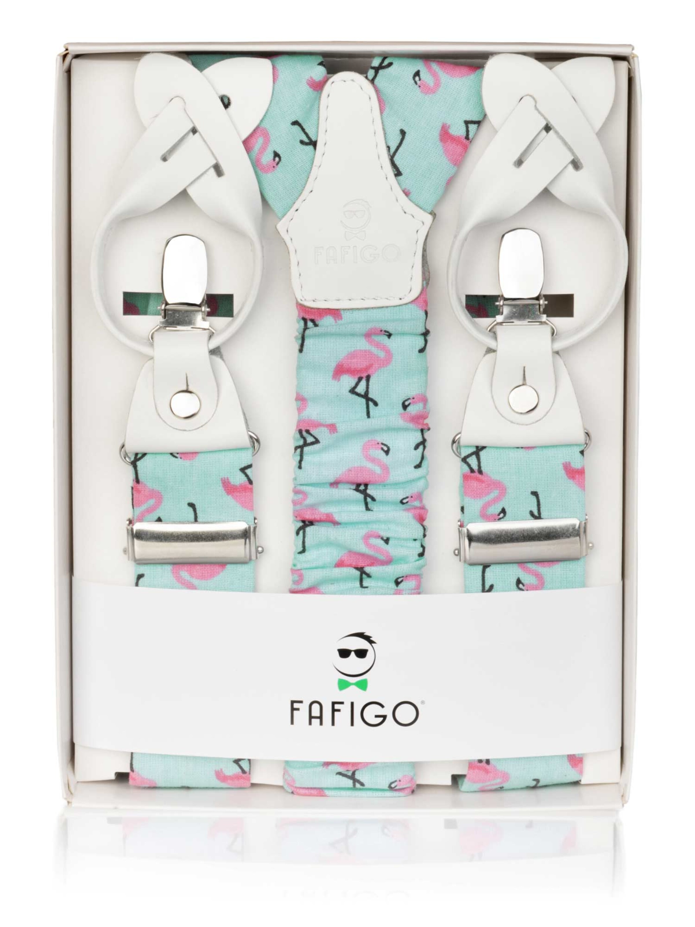 FAFIGO Suspenders 'Zio Tubbs' in Blue: front