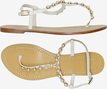 Tory Burch Sandalen 41,5 in Weiß: Vorderseite