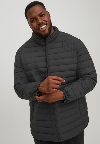 Jack & Jones Plus Between-season jacket in Black