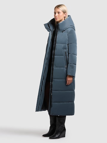 khujo Winter coat 'Soulani5 Shiny' in Blue