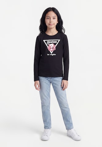 T-Shirt GUESS en noir : devant
