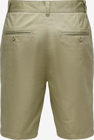 Regular Pantalon chino 'Bane' Only & Sons en vert