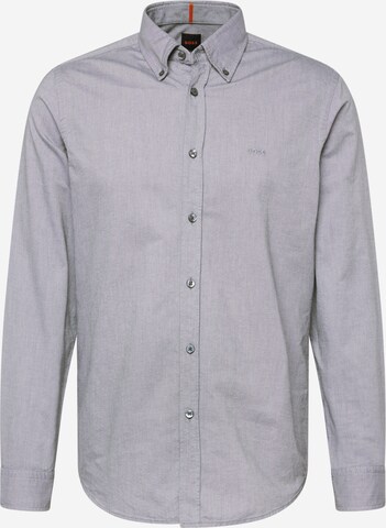 Camicia 'Rickert' di BOSS in grigio: frontale