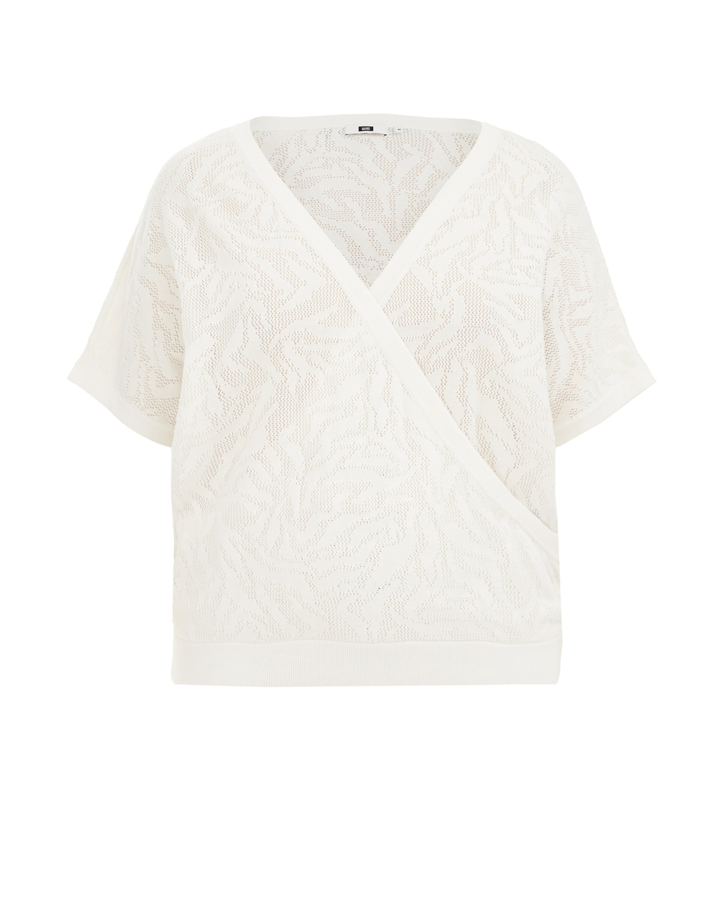Pull-over WE Fashion en blanc : devant