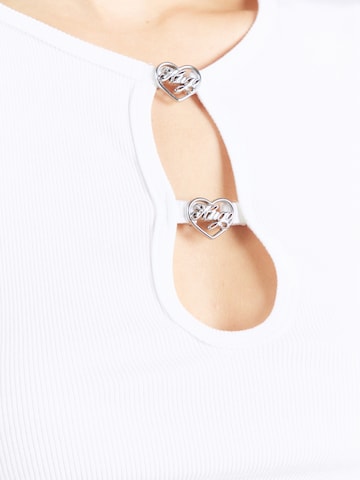 HUGO Póló 'Diheart_B' - fehér