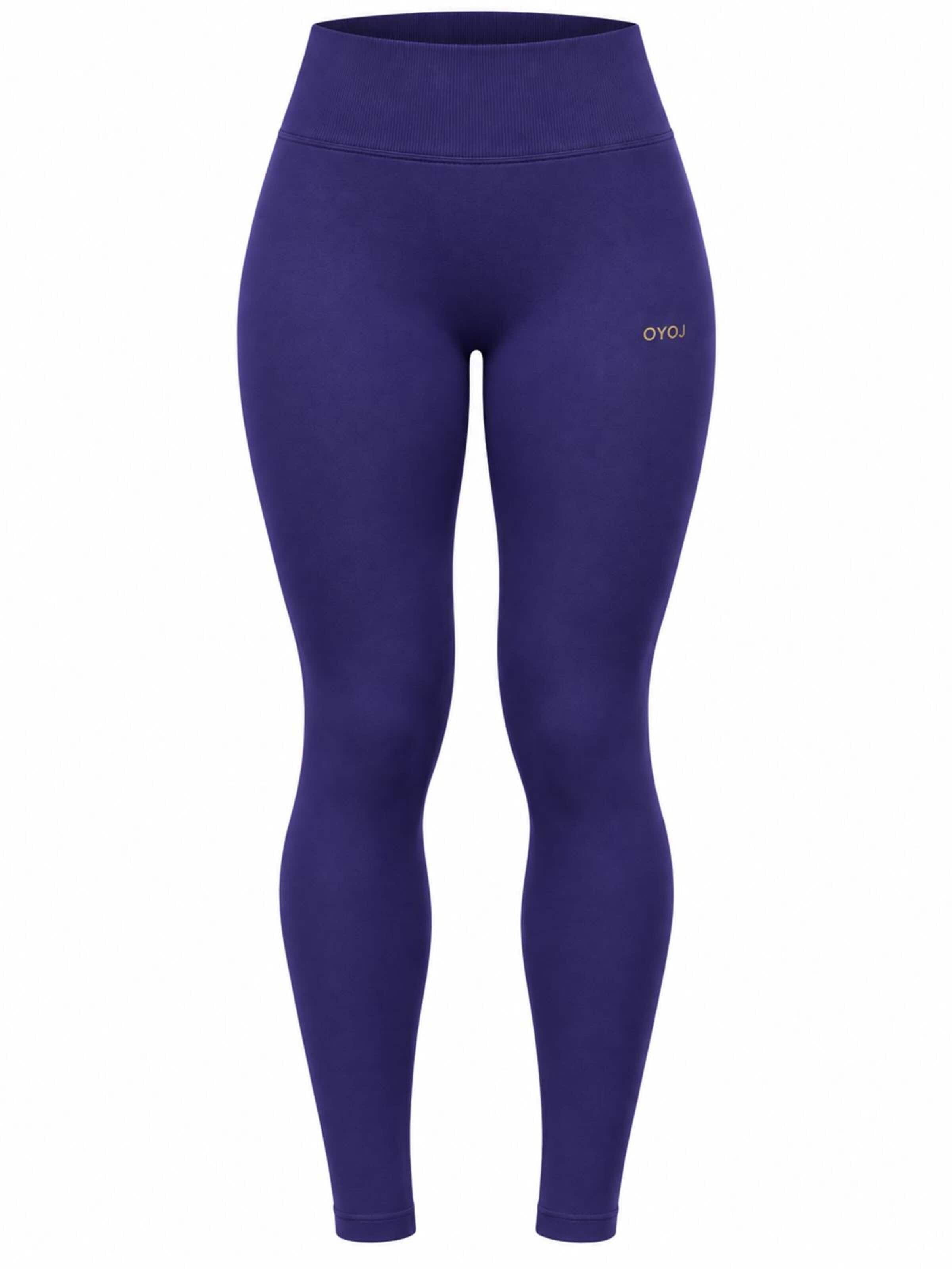 OYOJ Skinny Leggings 'Nova Active Scrunch Tights - Indigo' i blå: framsida