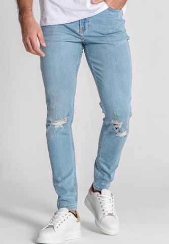 Coupe slim Jean 'Geri' Gianni Kavanagh en bleu : devant