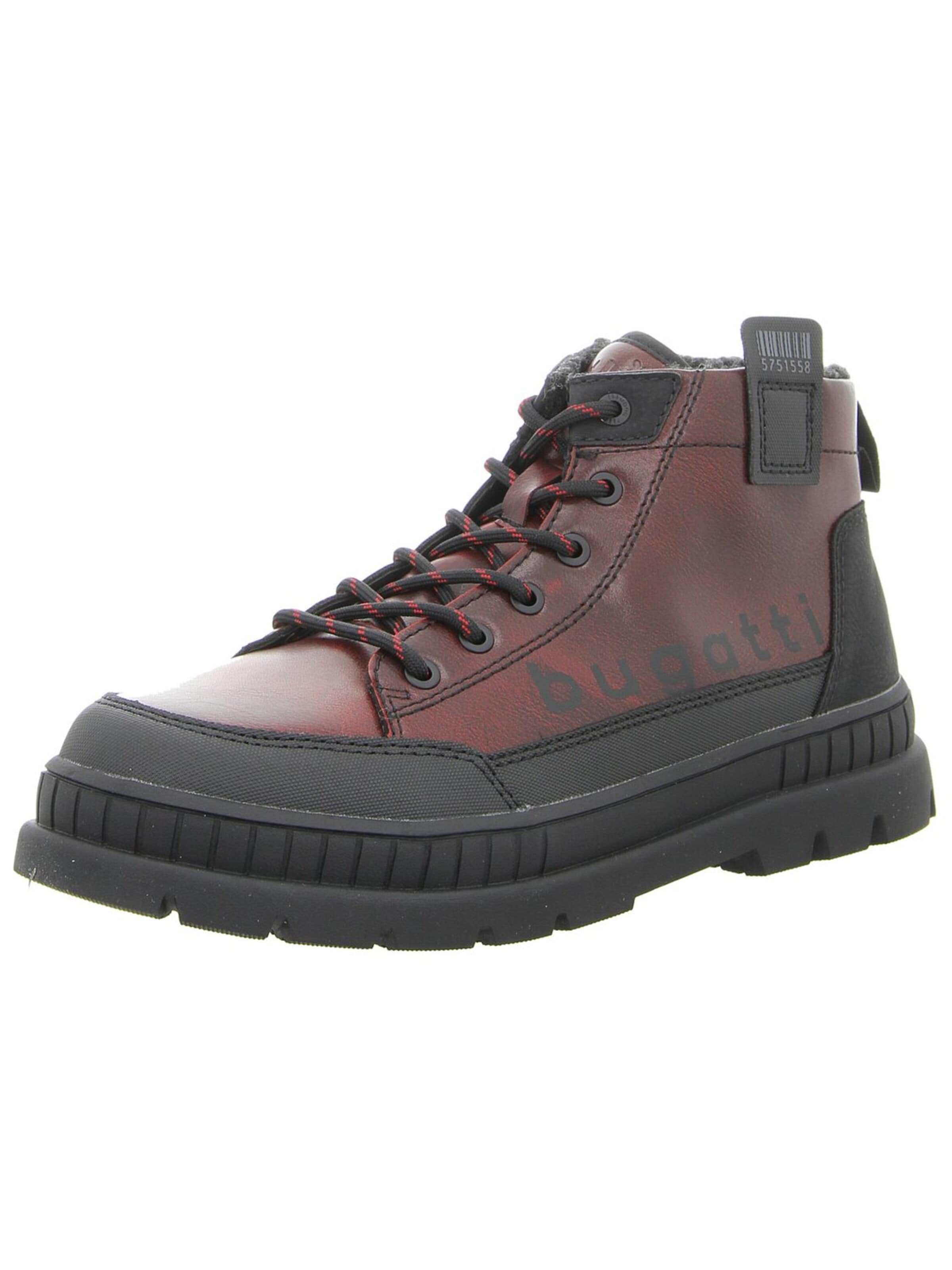 bugatti Boots 'Herren Stiefelette 325AGA525050-1030 Echt Leder in rot' in Red: front