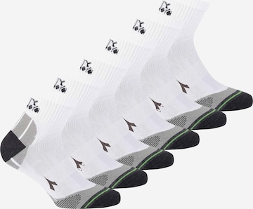 Diadora Athletic Socks in White: front