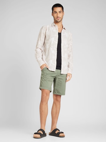 Coupe regular Chemise 'CAIDEN' Only & Sons en beige