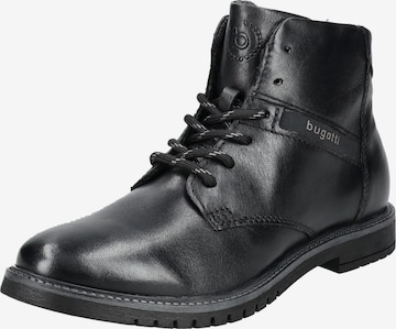 bugatti Schnürboots in Schwarz: Vorderseite