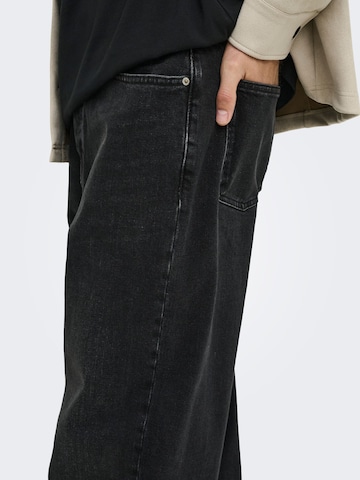 Only & Sons Loosefit Jeans 'ONSFade' in Zwart