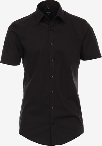 VENTI Regular fit Overhemd in Zwart: voorkant